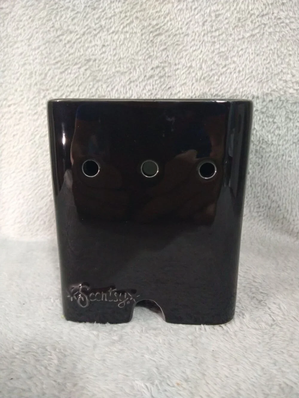 Scentsy Warmer Sleek Black Candle Wax Scent Custom Frame Discontinued Retired
